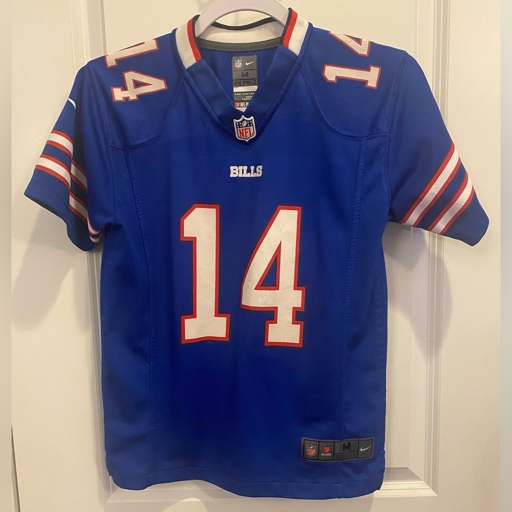 Nike NFL Buffalo Bills Jersey Youth Sz M Blue #14 Sammy Watkins Slit Hem